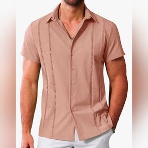 LETSEE Men's Button Down Beach Shirt #565, 566